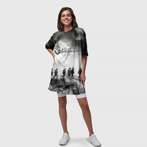 Платье-футболка 3D Sabaton, цвет 3D печать - фото 5