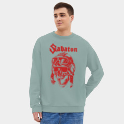 Мужской свитшот oversize без начеса хлопок Sabaton - фото 2