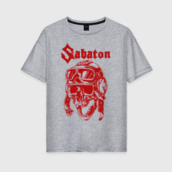 Женская футболка хлопок Oversize Sabaton