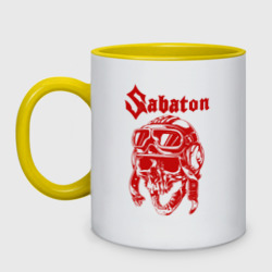 Кружка двухцветная Sabaton