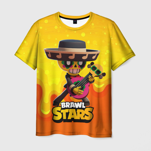 Мужская футболка 3D с принтом Brawl Stars   Поко, вид спереди #2