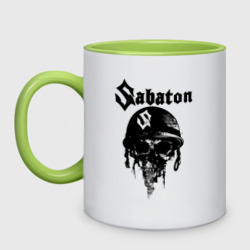 Кружка двухцветная Sabaton