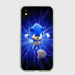Чехол для iPhone XS Max матовый Sonic