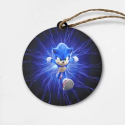 Деревянная игрушка круг Sonic