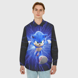 Мужская рубашка oversize 3D Sonic - фото 2