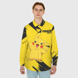 Мужская рубашка oversize 3D Pikachu: Pika Pika - фото 2