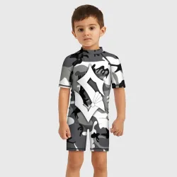 Детский купальный костюм 3D Камуфляж Sabaton - фото 2