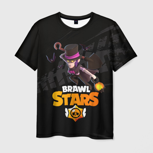 Мужская футболка 3D с принтом Brawl Stars  Mortis, вид спереди #2