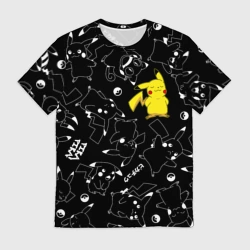 Мужская футболка 3D Пикачу