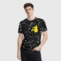 Мужская футболка 3D Пикачу - фото 2