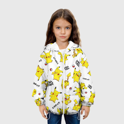 Детская куртка 3D Пикачу, цвет белый - фото 4