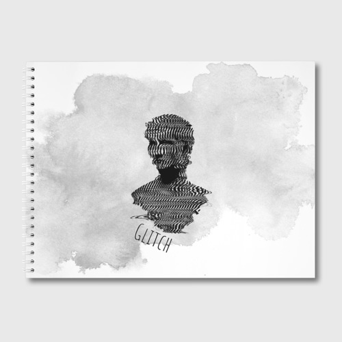 Альбом для рисования Бюст статуи Glitch face - купить по цене 510 руб в  интернет-магазине Всемайки, арт 2121951