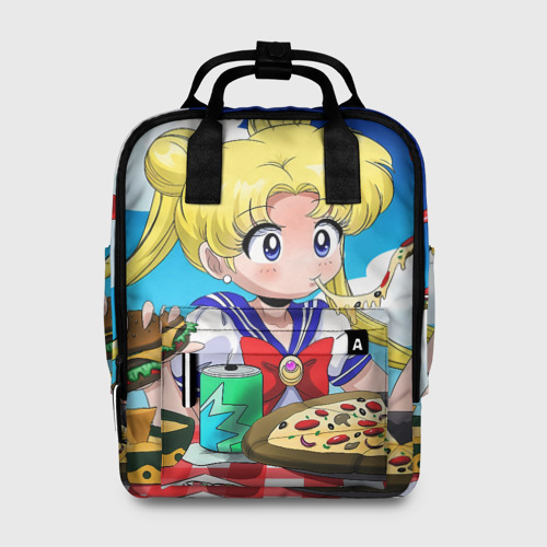Женский рюкзак 3D Пицца Мун