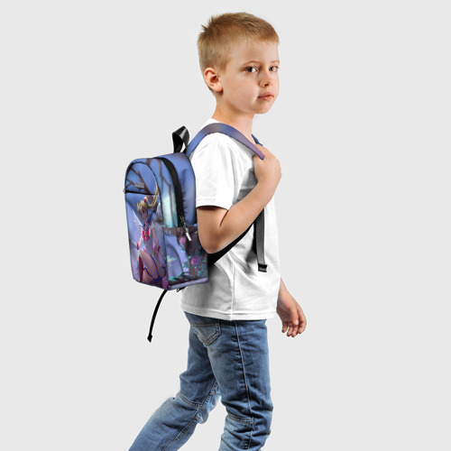 Детский рюкзак 3D с принтом СЕЙЛОР МУН, вид сзади #1