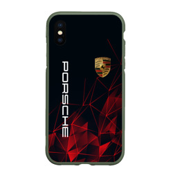 Чехол для iPhone XS Max матовый Porsche Порш