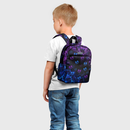 Детский рюкзак 3D с принтом Marshmello, фото на моделе #1
