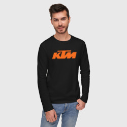 Мужской лонгслив хлопок KTM КТМ Лого - фото 2
