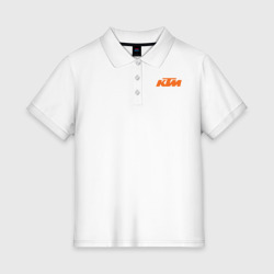 Женское поло хлопок KTM КТМ Лого