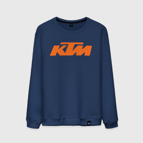 Мужской свитшот хлопок KTM КТМ Лого, цвет темно-синий