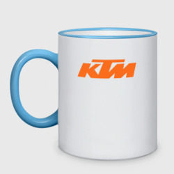 Кружка двухцветная KTM КТМ Лого