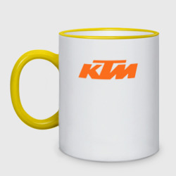 Кружка двухцветная KTM КТМ Лого