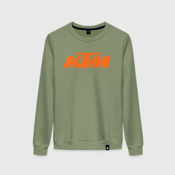Женский свитшот хлопок KTM КТМ Лого