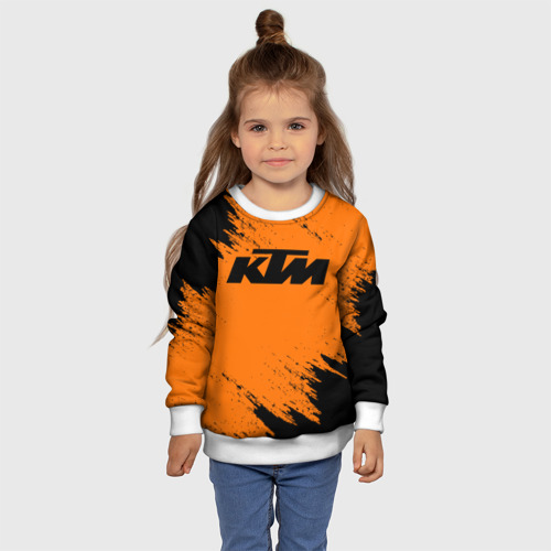 Детский свитшот 3D КТМ KTM, цвет 3D печать - фото 7