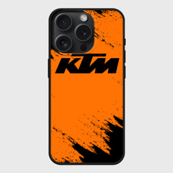 Чехол силиконовый для Apple iPhone 15 Pro Мax матовый КТМ KTM