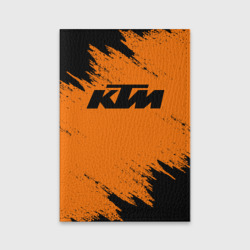 Обложка для паспорта матовая кожа КТМ KTM