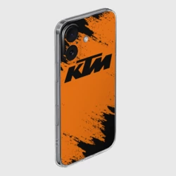 Чехол для iPhone 16 силиконовый с защитой камеры КТМ KTM - фото 2