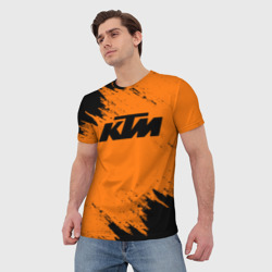 Мужская футболка 3D КТМ KTM - фото 2