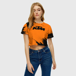 Женская футболка Crop-top 3D КТМ KTM - фото 2