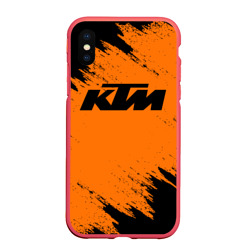 Чехол для iPhone XS Max матовый КТМ KTM