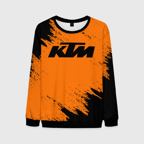 Мужской свитшот 3D КТМ KTM, цвет черный