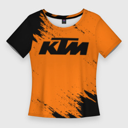 Женская футболка 3D Slim КТМ KTM