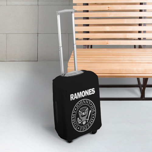 Чехол для чемодана 3D Ramones Рамонес, цвет 3D печать - фото 3