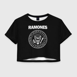 Женская футболка Crop-top 3D Ramones Рамонес