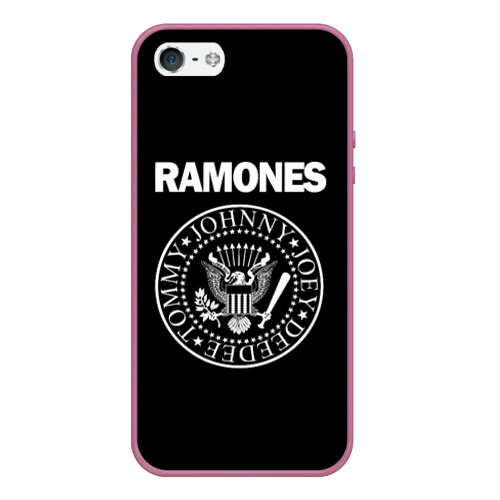 Чехол для iPhone 5/5S матовый Ramones Рамонес