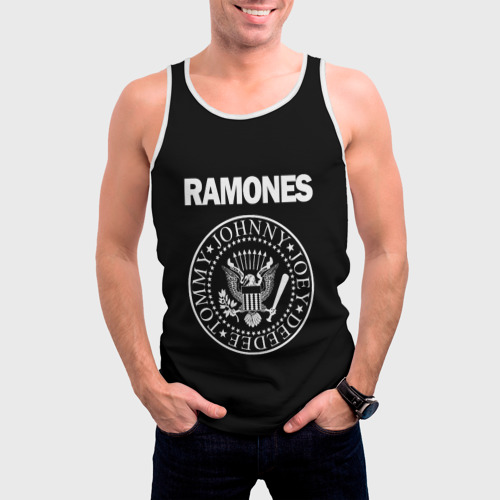 Мужская майка 3D Ramones Рамонес, цвет 3D печать - фото 3