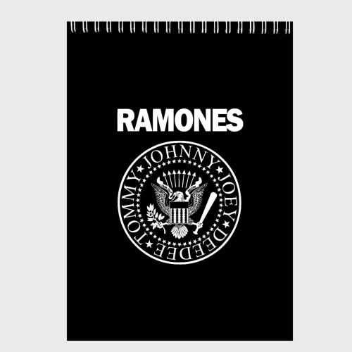 Скетчбук Ramones Рамонес, цвет белый