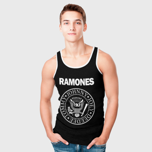 Мужская майка 3D Ramones Рамонес, цвет 3D печать - фото 5