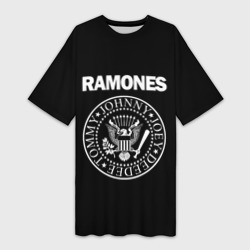 Платье-футболка 3D Ramones Рамонес