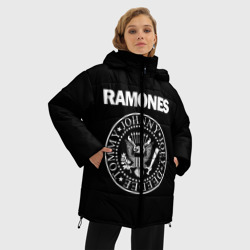 Женская зимняя куртка Oversize Ramones Рамонес - фото 2