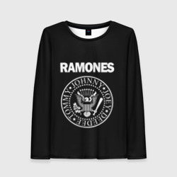 Женский лонгслив 3D Ramones Рамонес
