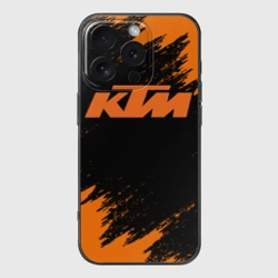 Чехол для iPhone 16 Pro силиконовый с защитой камеры КТМ КТМ