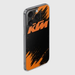 Чехол для iPhone 15 Pro Max силиконовый с защитой камеры КТМ КТМ - фото 2