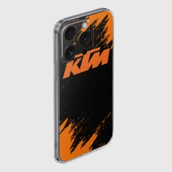 Чехол для iPhone 15 Pro силиконовый с защитой камеры КТМ КТМ - фото 2