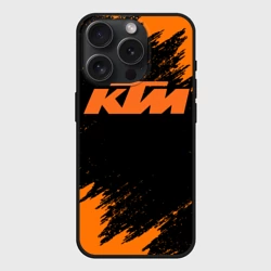 Чехол силиконовый для Apple iPhone 15 Pro матовый КТМ КТМ