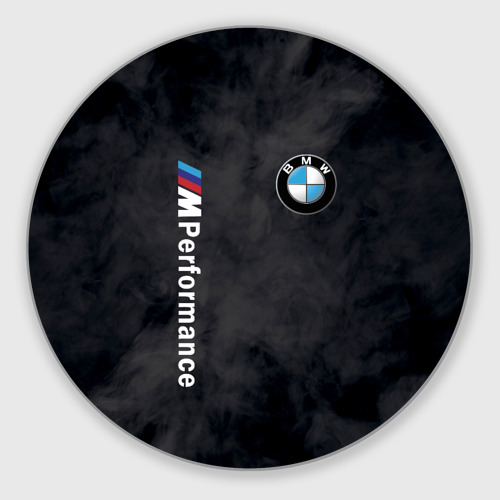 Круглый коврик для мышки BmW m performance БмВ м