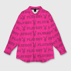 Женская рубашка oversize 3D Playboy Плейбой